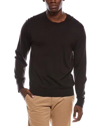 Vince Wool Crewneck Sweater In Black
