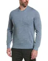 Vince Wool Crewneck Sweater In Blue
