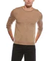 Vince Wool Crewneck Sweater In Brown