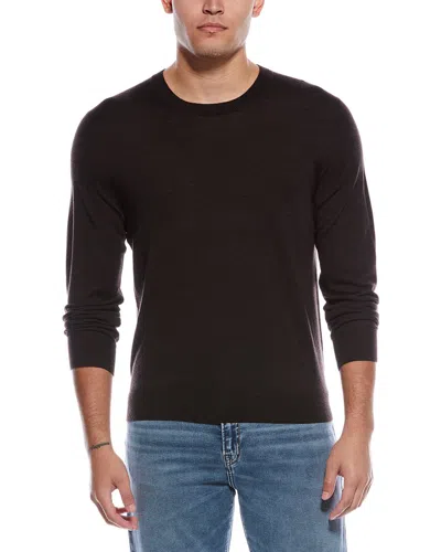 Vince Wool Crewneck Sweater In Black