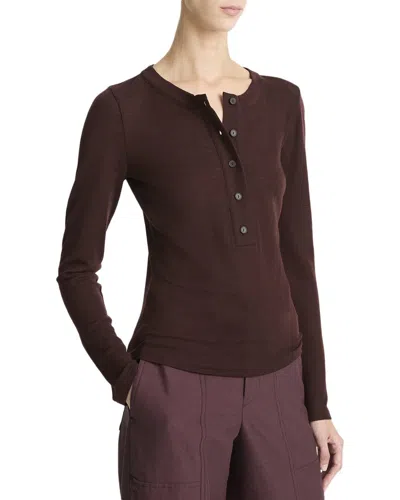 VINCE WOOL HENLEY SHIRT
