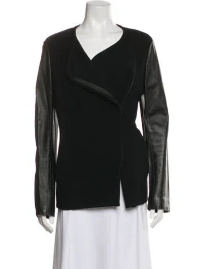 Pre-owned Vince Wool Jacket In Black
