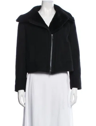 Pre-owned Vince Wool Jacket In Black