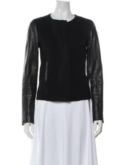 Pre-owned Vince Wool Jacket In Black