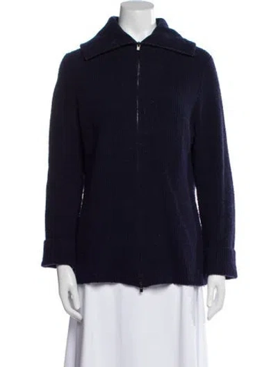 Pre-owned Vince Wool Jacket In Blue