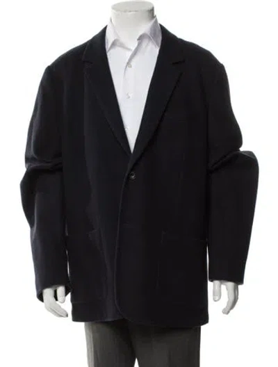 Pre-owned Vince Wool Jacket In Blue