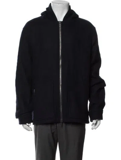 Pre-owned Vince Wool Jacket In Blue