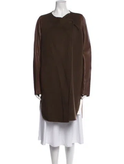 Pre-owned Vince Wool Jacket In Brown