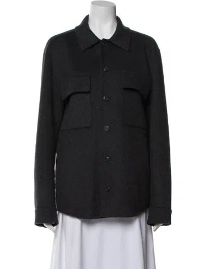 Pre-owned Vince Wool Jacket In Gray