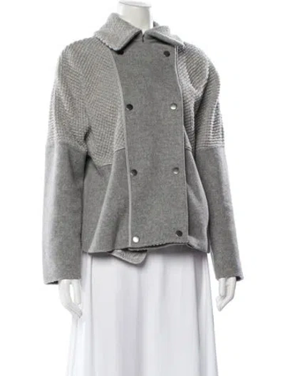 Pre-owned Vince Wool Jacket In Gray