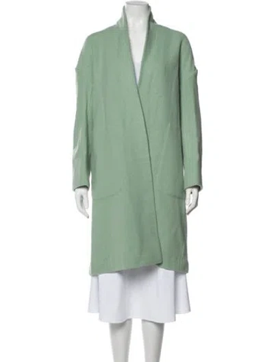 Pre-owned Vince Wool Jacket In Green