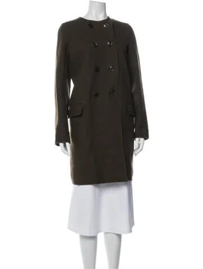 Pre-owned Vince Wool Jacket In Green