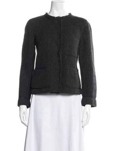 Pre-owned Vince Wool Jacket In Grey