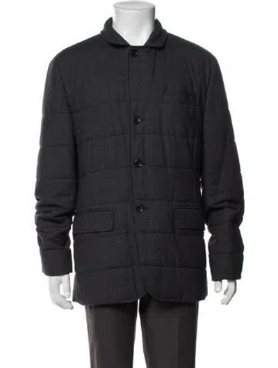 Pre-owned Vince Wool Jacket In Grey