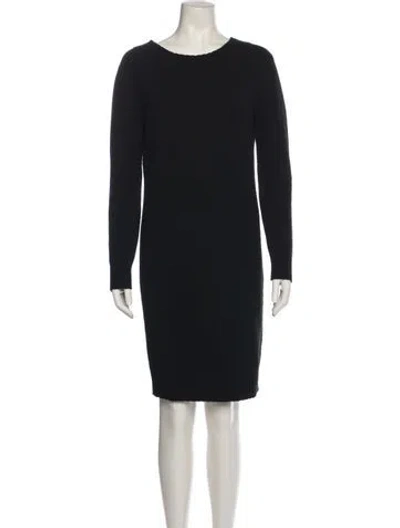 Pre-owned Vince Wool Knee-length Dress In Black