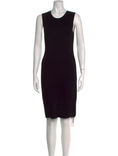 Pre-owned Vince Wool Knee-length Dress In Black
