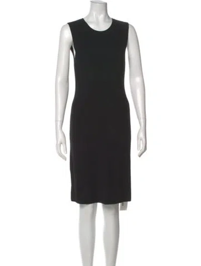 Pre-owned Vince Wool Knee-length Dress In Black