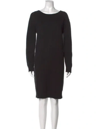 Pre-owned Vince Wool Knee-length Dress In Black