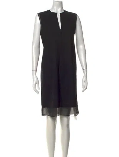 Pre-owned Vince Wool Knee-length Dress In Black