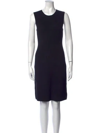 Pre-owned Vince Wool Knee-length Dress In Black