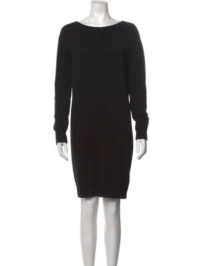 Pre-owned Vince Wool Knee-length Dress In Black