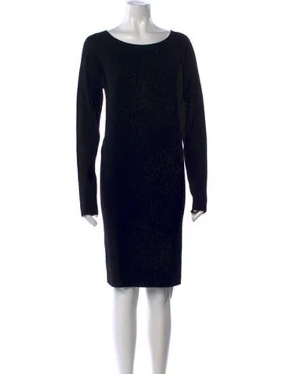 Pre-owned Vince Wool Knee-length Dress In Black