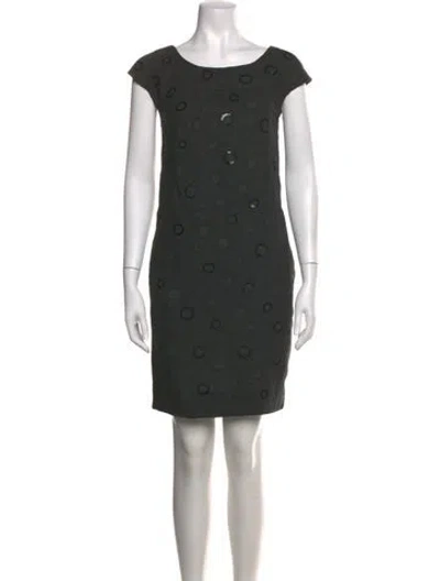 Pre-owned Vince Wool Knee-length Dress In Grey