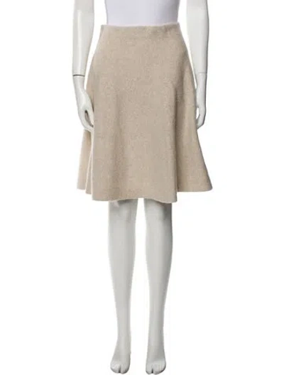 Pre-owned Vince Wool Knee-length Skirt In Neutral