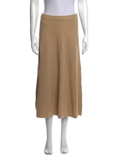 Pre-owned Vince Wool Long Skirt In Neutrals
