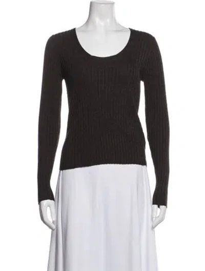 Pre-owned Vince Wool Midi Length Dress In Brown
