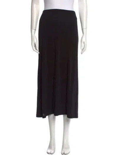 Pre-owned Vince Wool Midi Length Skirt In Black