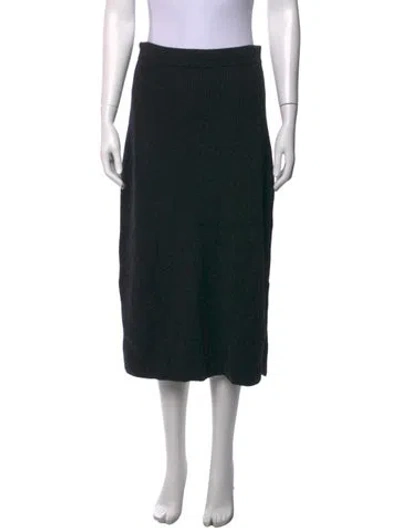 Pre-owned Vince Wool Midi Length Skirt In Blue