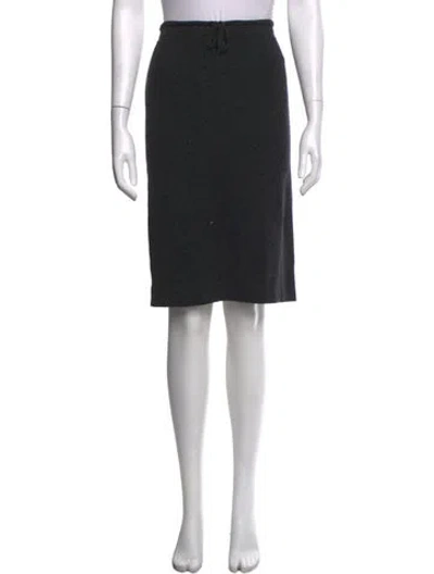 Pre-owned Vince Wool Midi Length Skirt In Grey