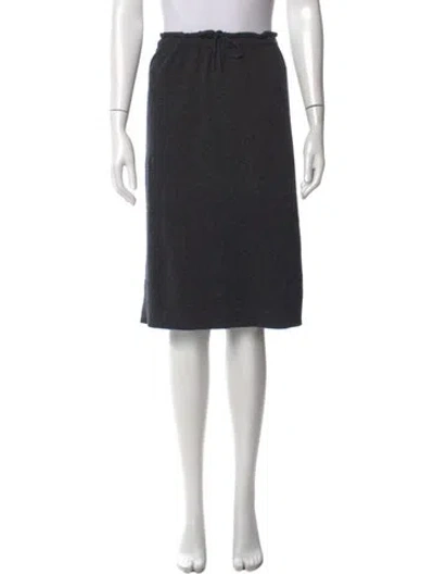 Pre-owned Vince Wool Midi Length Skirt In Grey
