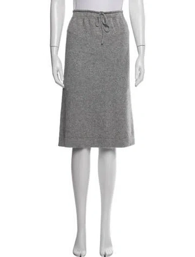 Pre-owned Vince Wool Midi Length Skirt In Grey