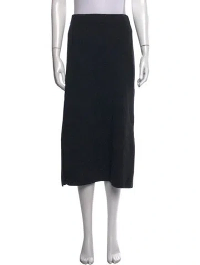 Pre-owned Vince Wool Midi Length Skirt In Grey