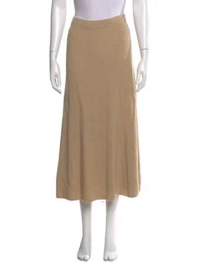 Pre-owned Vince Wool Midi Length Skirt In Neutral