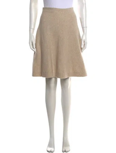 Pre-owned Vince Wool Midi Length Skirt In Neutrals