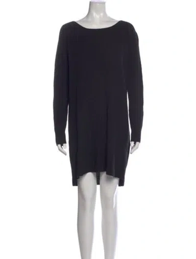 Pre-owned Vince Wool Mini Dress In Gray