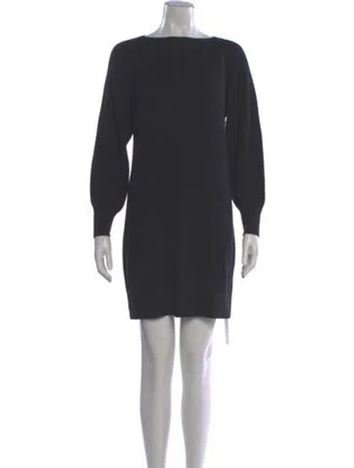 Pre-owned Vince Wool Mini Dress In Gray
