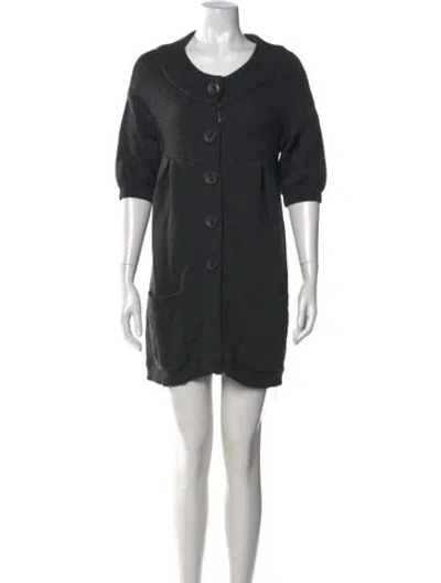 Pre-owned Vince Wool Mini Dress In Gray