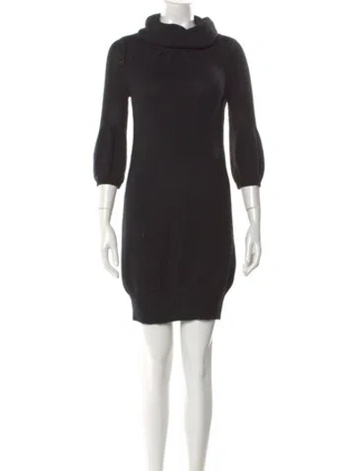 Pre-owned Vince Wool Mini Dress In Grey
