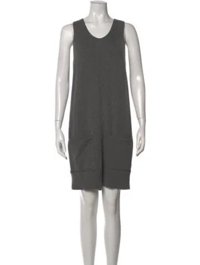 Pre-owned Vince Wool Mini Dress In Grey