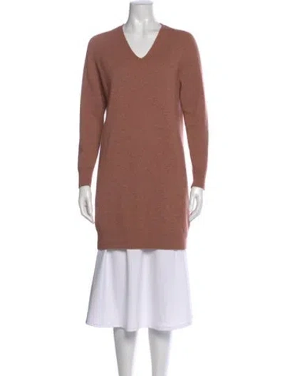 Pre-owned Vince Wool Mini Dress In Neutral