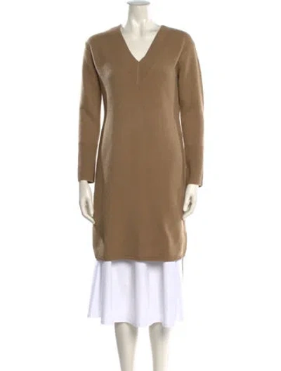 Pre-owned Vince Wool Mini Dress W/ Tags In Neutral