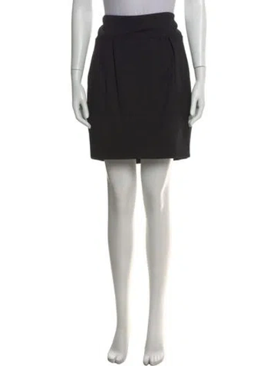 Pre-owned Vince Wool Mini Skirt In Black