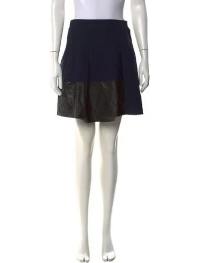 Pre-owned Vince Wool Mini Skirt In Black
