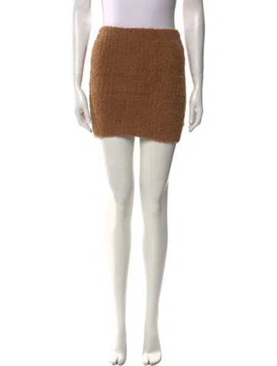 Pre-owned Vince Wool Mini Skirt In Brown