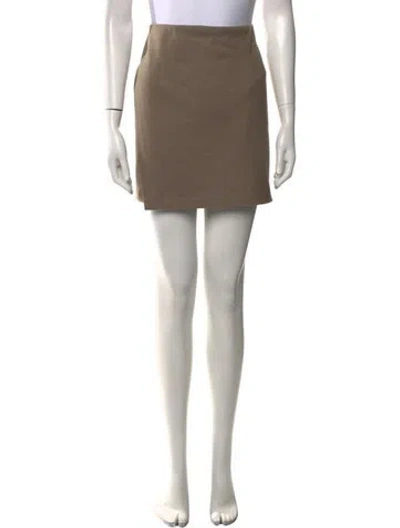 Pre-owned Vince Wool Mini Skirt In Gray