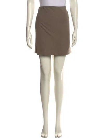 Pre-owned Vince Wool Mini Skirt In Neutral